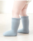 5-Pack Ribbed Cotton Baby Socks – Soft Everyday Baby Socks Set