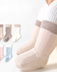Soft Ribbed Baby Socks Thick Cotton Warm Set