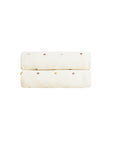 Cotton baby blanket with soft texture for newborn comfort
