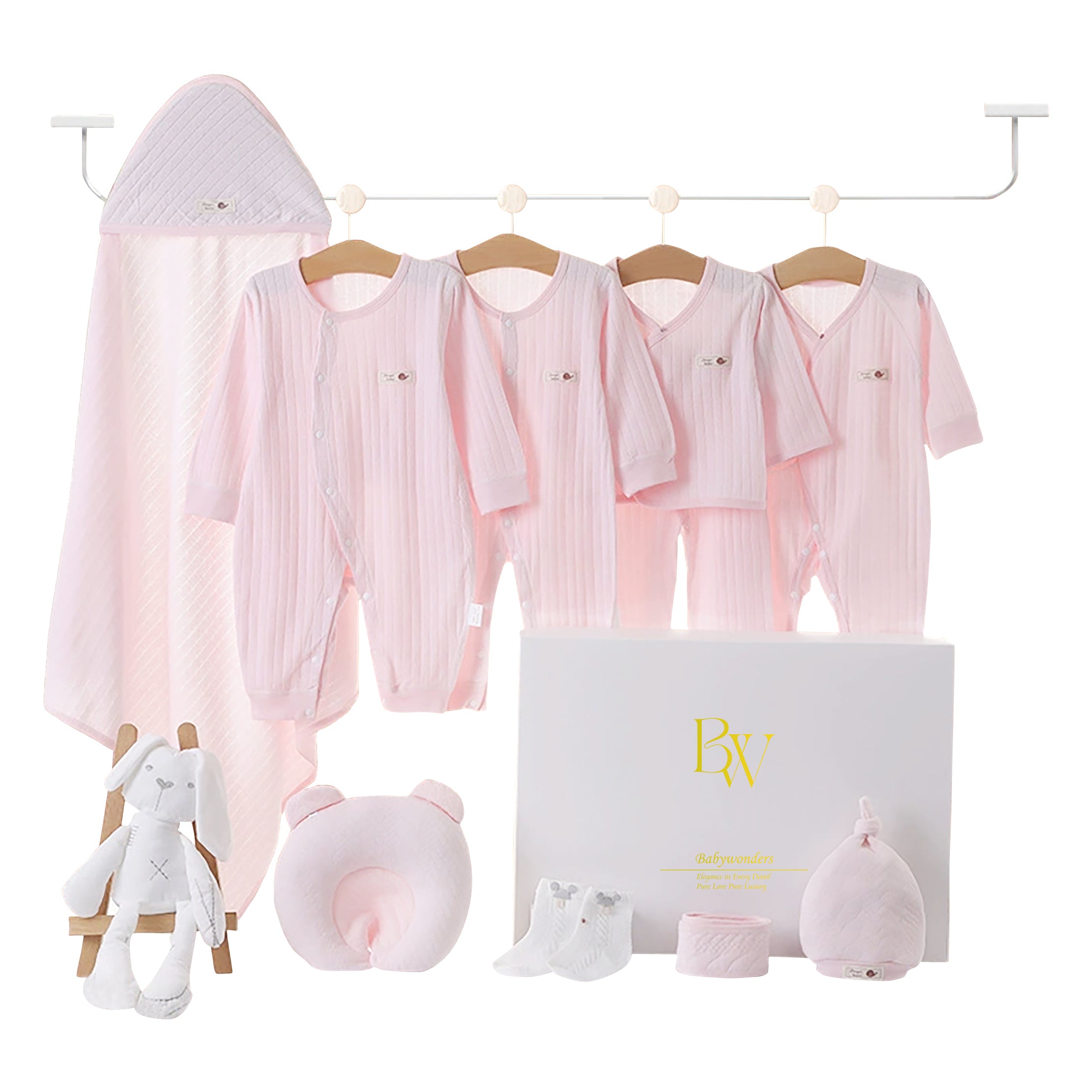 Baby gift set with whale theme and baby clothes set