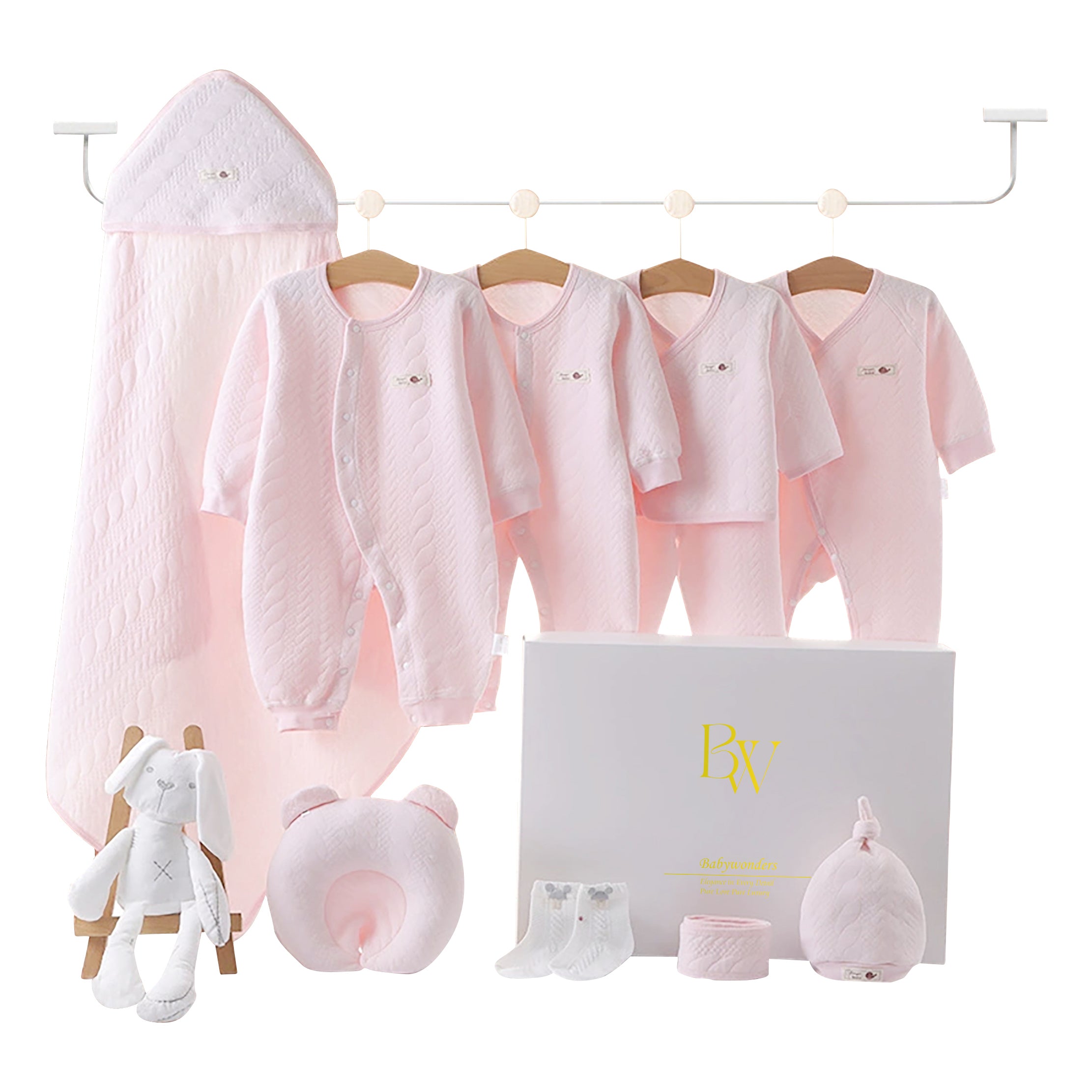 Baby gift set with whale theme and baby clothes set