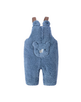 Sherpa Fleece Overalls -Blue