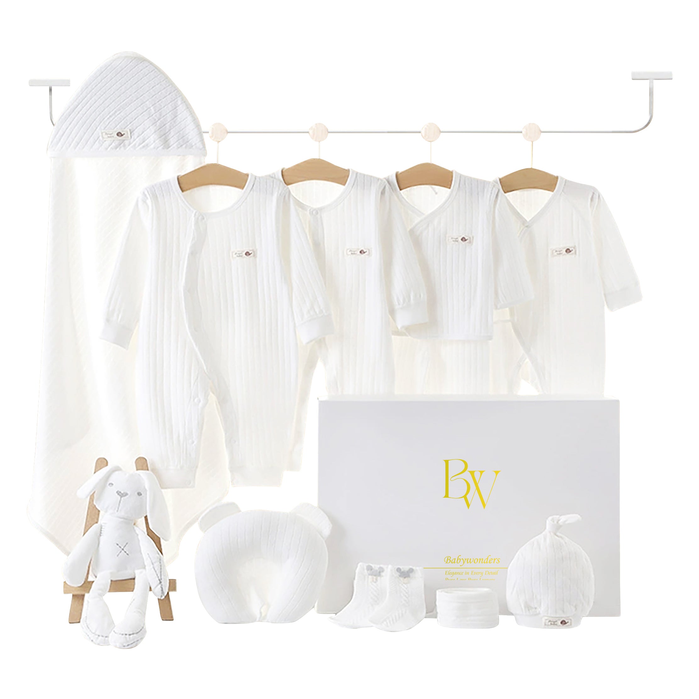 Baby gift set with whale theme and baby clothes set