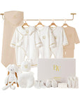 Elephant-themed newborn baby clothes gift set