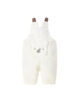 Sherpa Fleece Overalls -White
