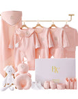 Elephant-themed newborn baby clothes gift set