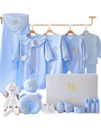 Elephant-themed newborn baby clothes gift set