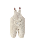 Sherpa Fleece Overalls -Grey