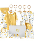 Leafy Love Baby Gift Set – cotton bodysuit, socks, and gloves