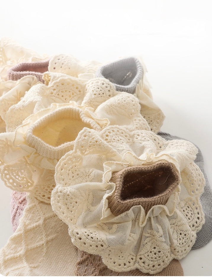 Lace Frill Baby Socks – Cotton Comfort – Baby & Toddler