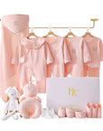 Elephant-themed newborn baby clothes gift set