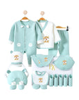 Tiger baby gift set with bodysuit, socks, and mittens