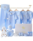 Elephant-themed newborn baby clothes gift set