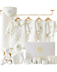 Elephant-themed newborn baby clothes gift set