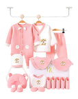 Tiger baby gift set with bodysuit, socks, and mittens