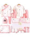 Angel Crown baby gift set with baby clothes and shower items