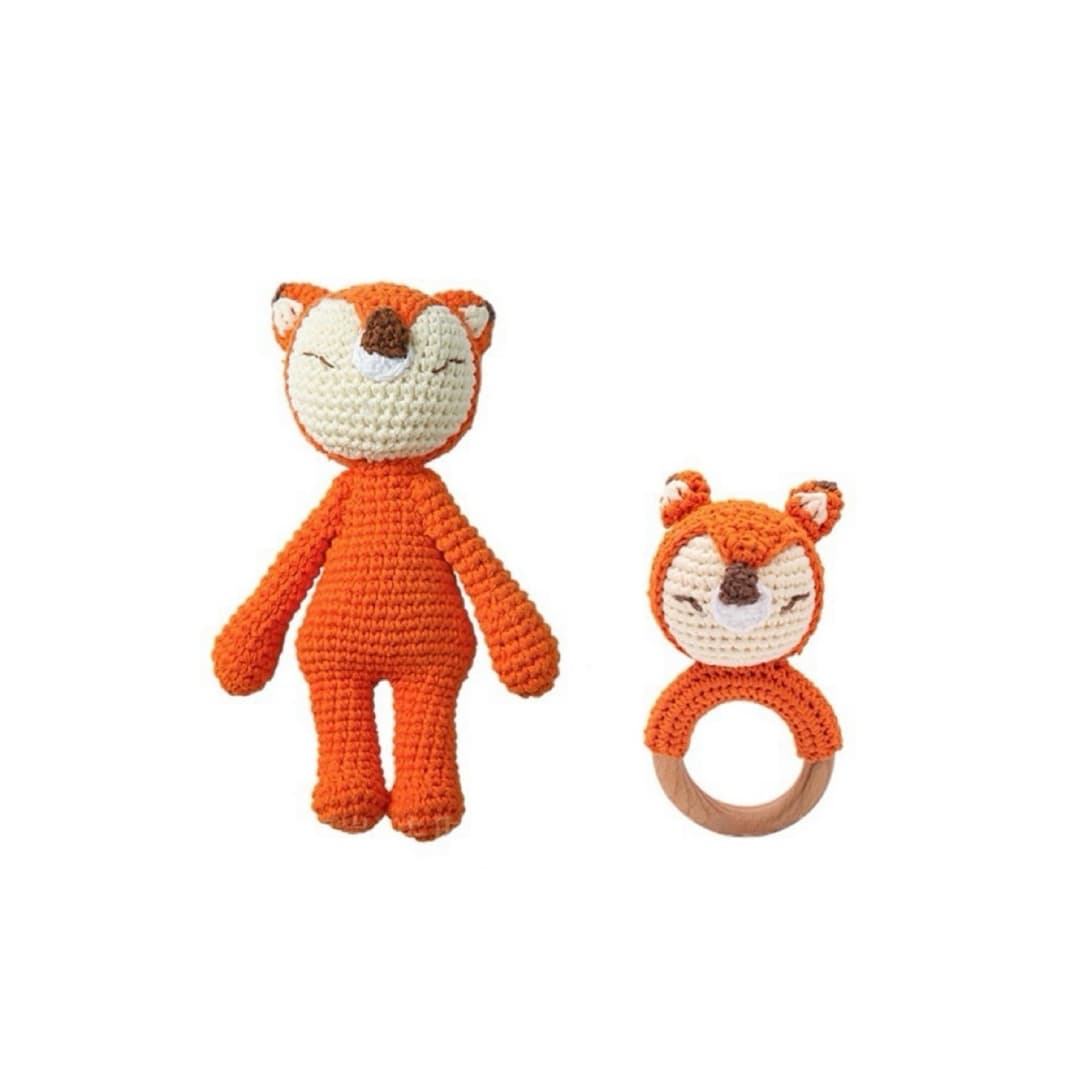 Crochet Twin Fox Rattle Set – Babywonders