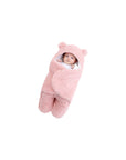 baby hooded swaddle blanket wrap for newborns and infants