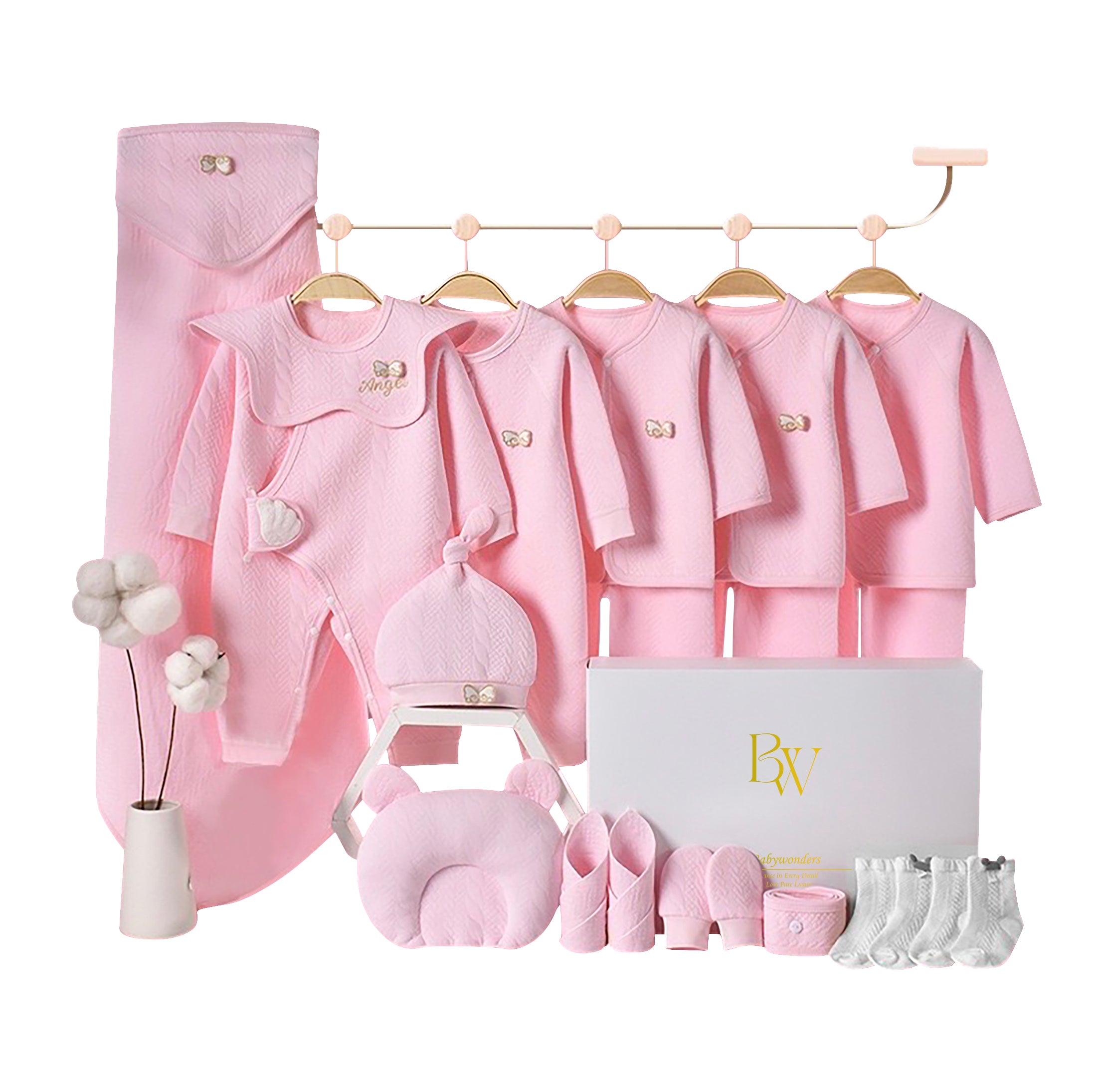 Heavenly Luxe baby gift set with clothes and socks