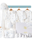 Moon-themed baby gift set with cotton baby clothes