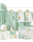 Dinosaur-themed newborn gift set with soft everyday essentials and playful prehistoric designs