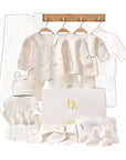Newborn gift set with baby clothes and socks