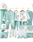 Tiger baby gift set with bodysuit, socks, and mittens