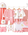 Tiger baby gift set with bodysuit, socks, and mittens