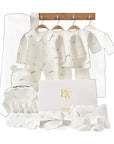 Newborn gift set with baby clothes and socks
