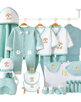 Tiger baby gift set with bodysuit, socks, and mittens