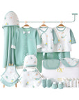 Baby gift set with dolphin theme for newborn boys or girls