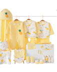 Newborn baby gift set with pineapple print baby clothes