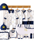 Angel Crown baby gift set with baby clothes and shower items