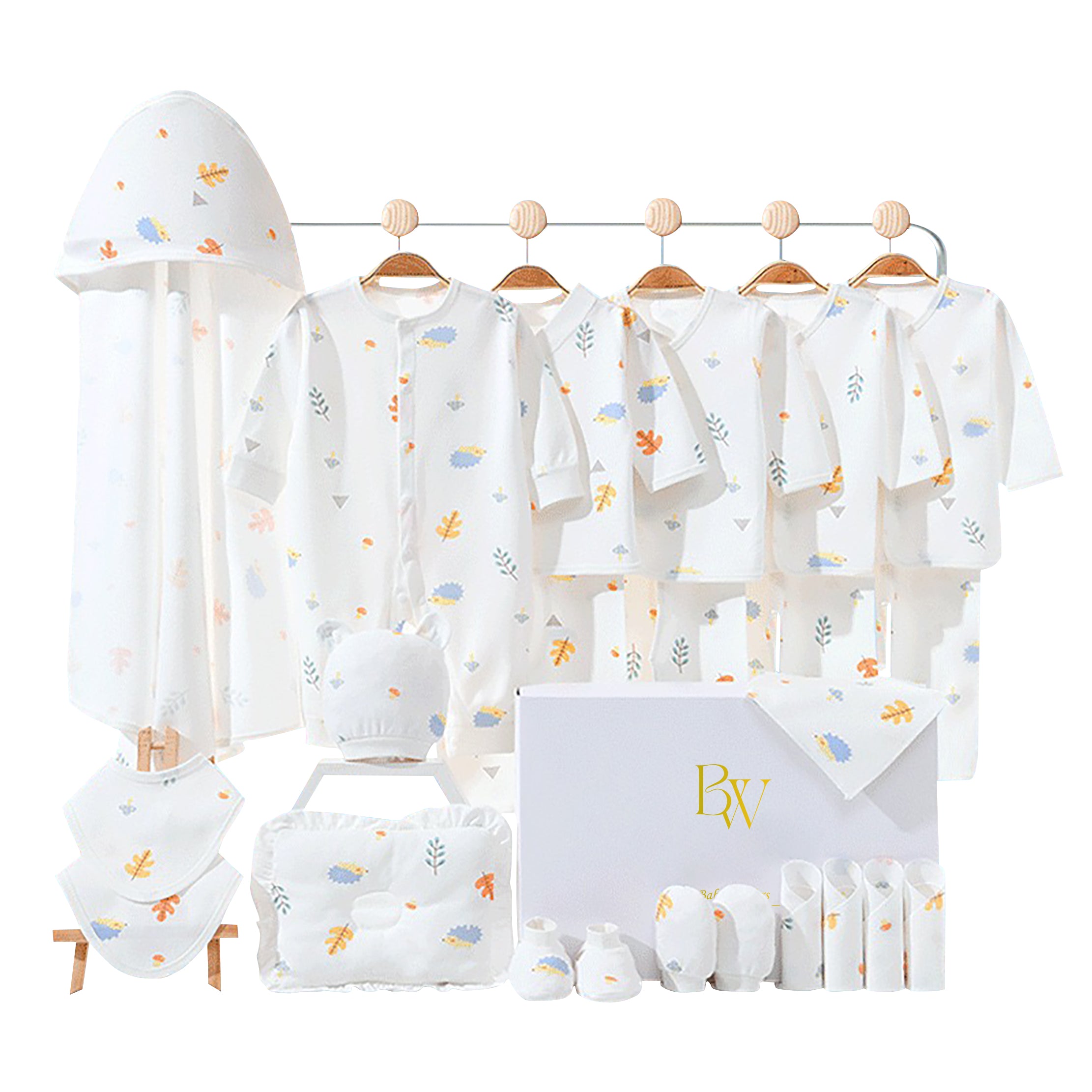 Thorn Baby Gift Set with bodysuit mittens socks for newborn
