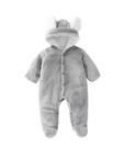 Newborn Hooded Pramsuit -Grey