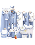 Rabbit baby gift set with baby clothes and cotton bibs
