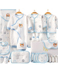 baby shower gift set with newborn clothes and bear design