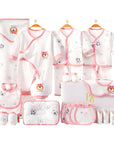 baby shower gift set with newborn clothes and bear design