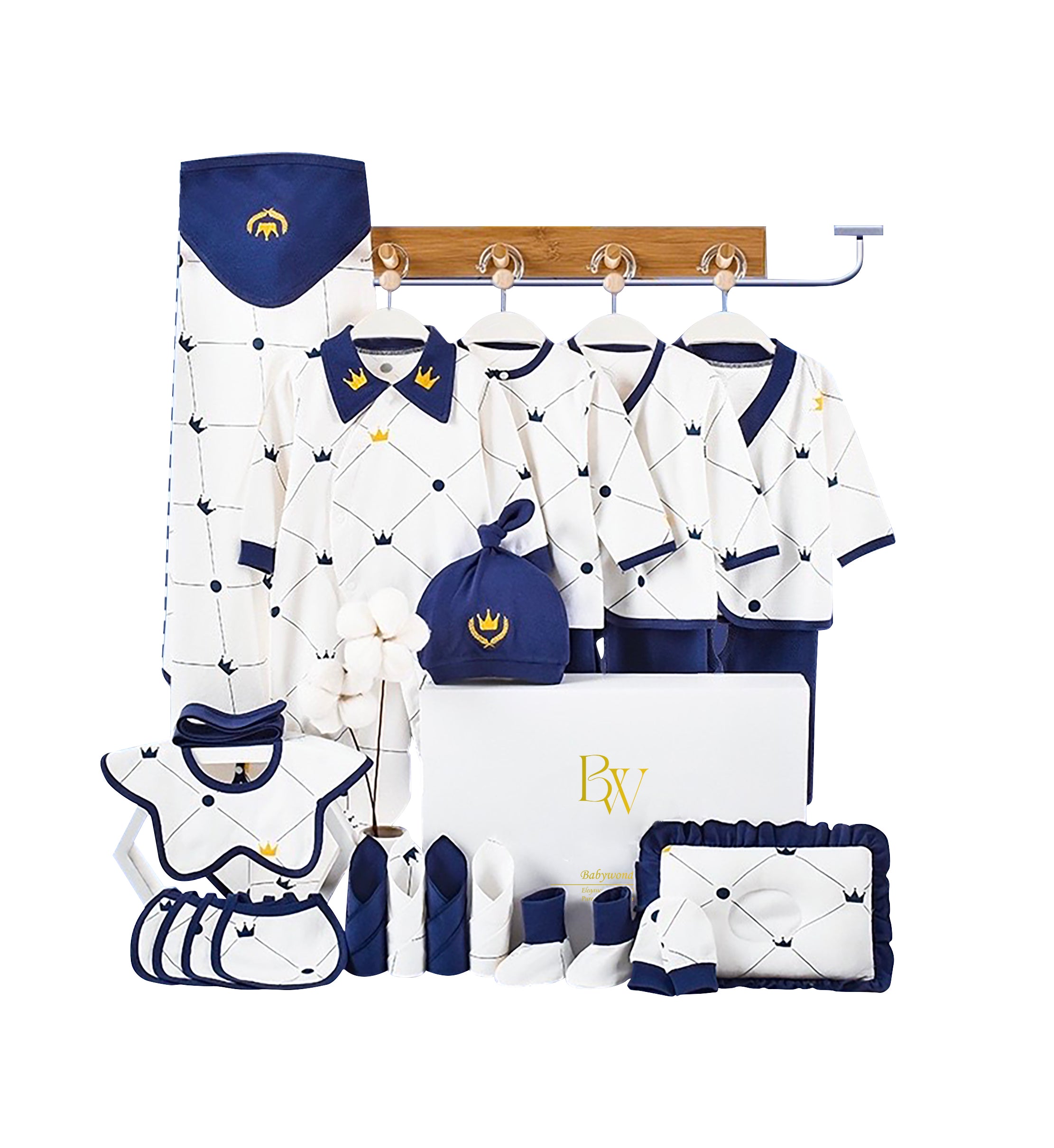 Unisex baby gift set with clothes and gloves for newborns
