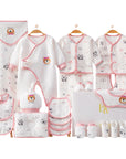 baby shower gift set with newborn clothes and bear design