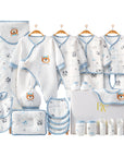 baby shower gift set with newborn clothes and bear design