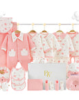 Bear & Fish Bone baby gift set with clothes and wrap