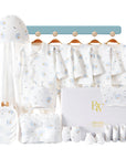 Moon-themed baby gift set with cotton baby clothes