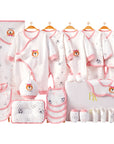 baby shower gift set with newborn clothes and bear design