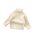 Infant knitted baby sweater in soft cotton, unisex fit