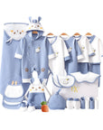 Rabbit baby gift set with baby clothes and cotton bibs