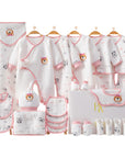 Newborn essentials gift set featuring cozy bear-themed clothing for baby showers