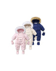 Luxe-Fur Hooded Snowsuit