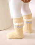 Striped Cable Knit Baby Socks – Various Colours