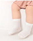 5-Pack Essential Ribbed Baby Socks – Soft Cotton Everyday Socks